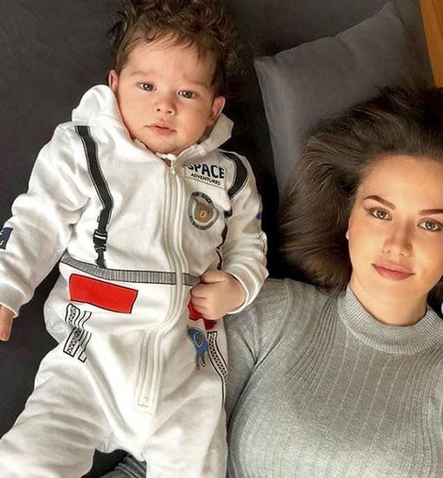 16. Fahriye Evcen ve Burak Özçivit'in oğlu Karan
