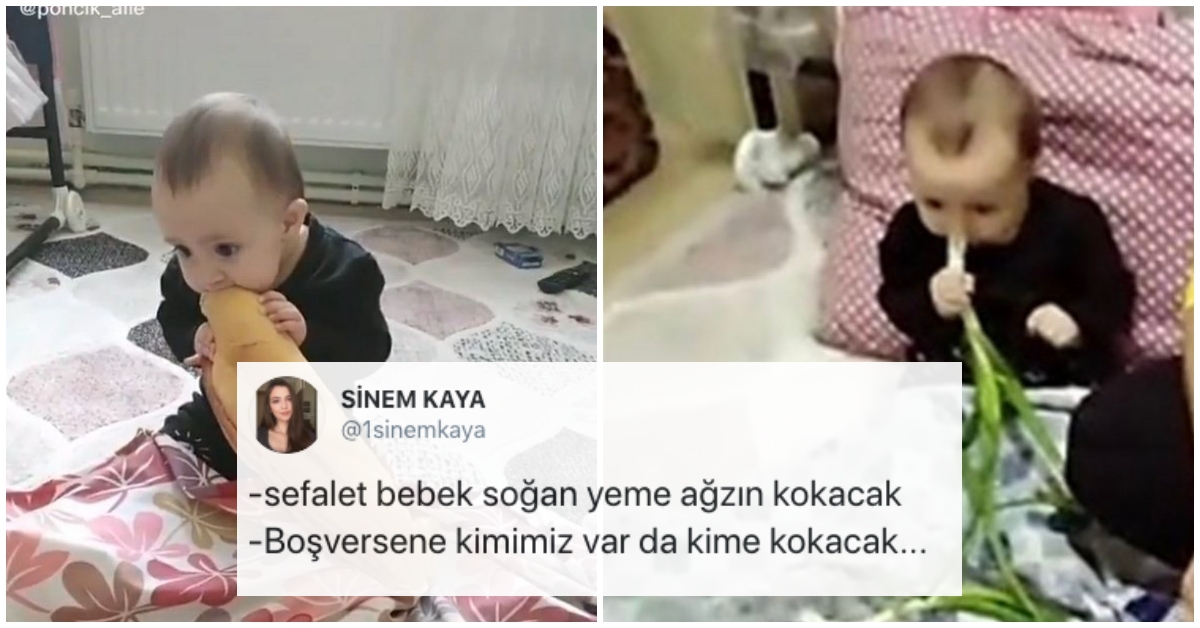 Tüm Sevimliliğiyle Ekmek ve Soğan Yemesi Olay Olan “Ekmek