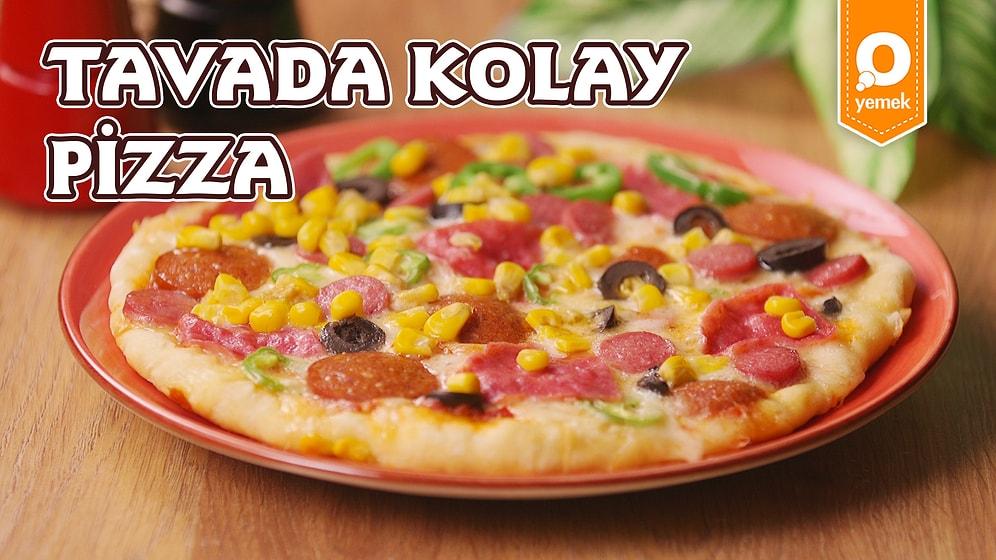 Yapımı Kolay Lezzetli Mi Lezzetli Bir Tarif: Tavada Kolay Pizza Nasıl Yapılır?