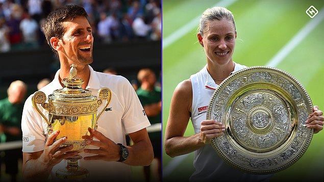 30. Wimbledon Tenis Turnuvası tek kadınlarda Simona Halep, tek erkeklerde Novak Djokovic kazandı.