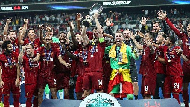 34. 44. UEFA Süper Kupa'nın sahibi Liverpool oldu. Liverpool, Vodafone Park'ta oynanan ve normal süresi 1-1, uzatma bölümü 2-2 tamamlanan maçta Chelsea'ye penaltılarda 5-4 üstünlük kurarak şampiyonluğa ulaştı.