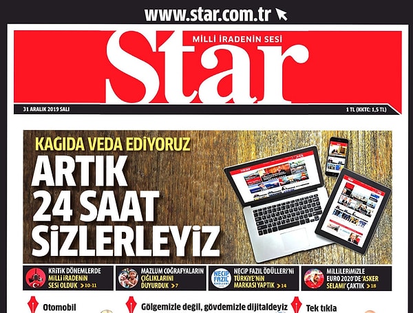 Güneş ve Star gazeteleri kapandı