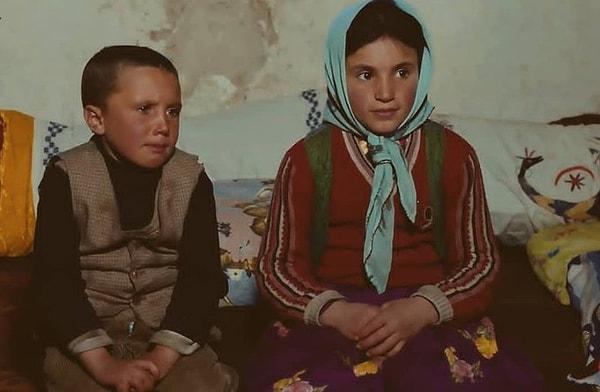 11. "Derman" filminin çocuk oyuncuları, Ağrı, 1983.