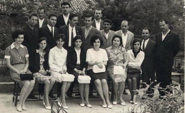 17. Ortahisar Karma Ortaokulu öğretmenleri ve çalışanları, Trabzon, 1963.