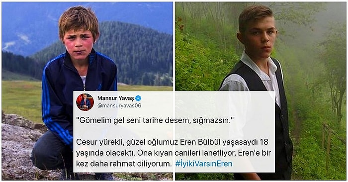 Eren İyi ki Varsın! Henüz 15 Yaşındayken Trabzon'daki Terör Saldırısında Hayatını Kaybeden Eren Bülbül Doğum Gününde Anılıyor