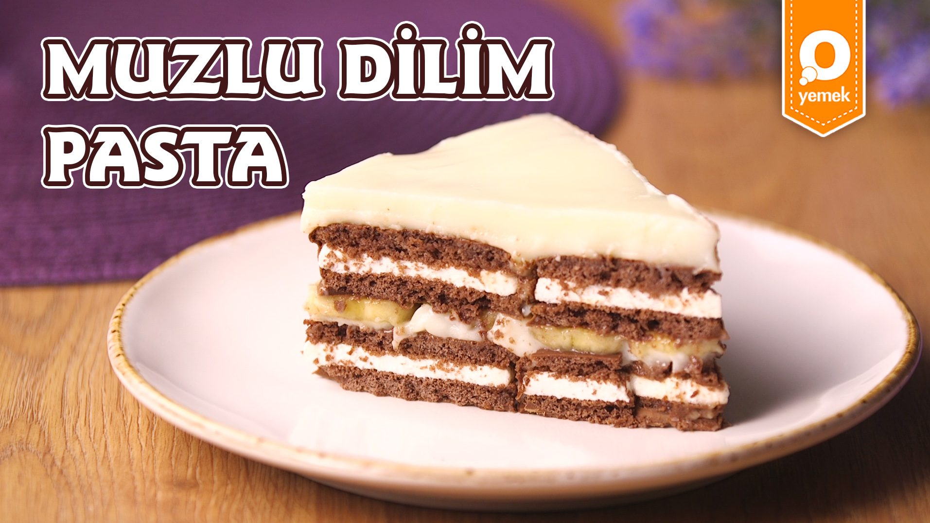 Muz ve Çikolatanın Mükemmel Buluşması Muzlu Dilim Pasta Nasıl Yapılır