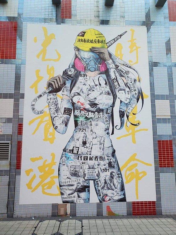 1. Hong Kong sokak sanatını bambaşka bir seviyeye çıkarmış.