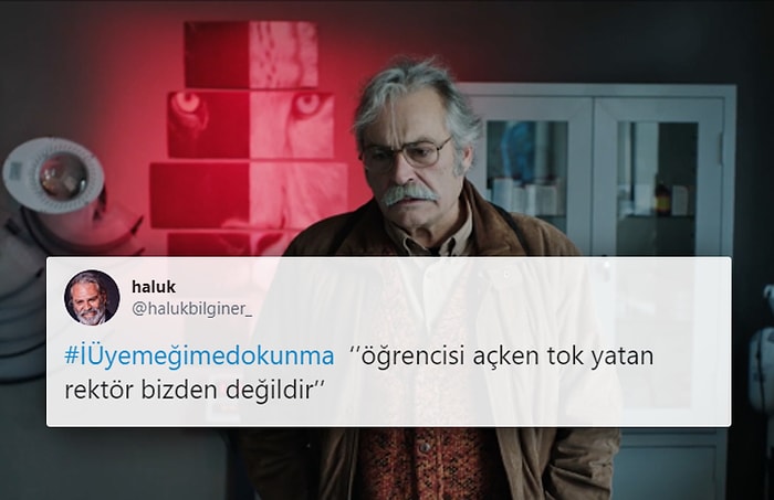 Haluk Bilginer'den Eylemdeki Üniversite Öğrencilerine Destek: 'Öğrencisi Açken Tok Yatan Rektör Bizden Değildir'