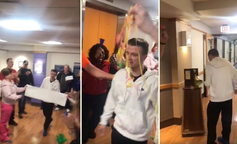 3.5 Yıl Tedavi Gördükten Sonra Kanseri Yenen Gencin 'Kansersizlik' Zilini Çaldığı Muhteşem Anlar!