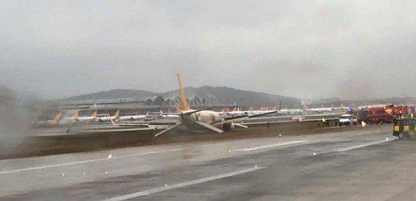 Sabiha Gökçen inişli bazı uçuşlar, İstanbul Havalimanı'na yönlendirildi.