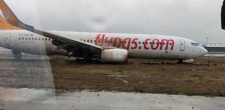 Yolcular Tahliye Edildi, Uçak Trafiği Durduruldu: Sabiha Gökçen Havalimanı'nda Yolcu Uçağı Pistten Çıktı