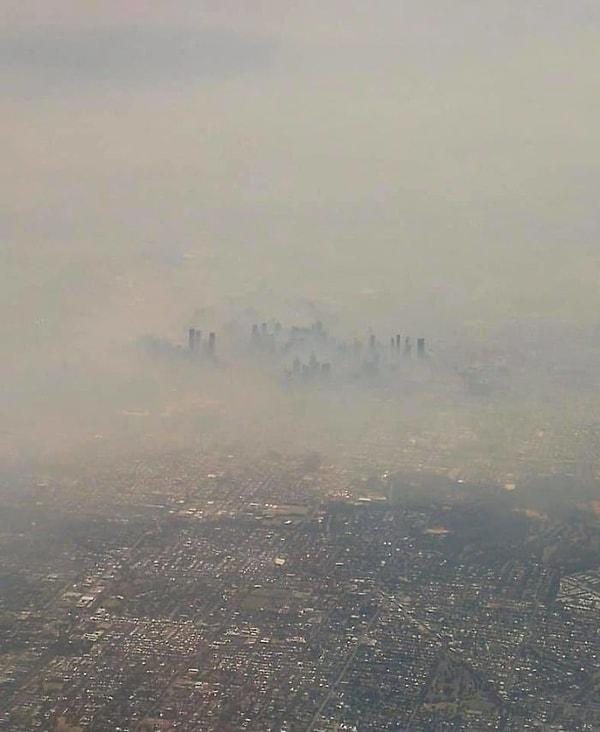 19. Melbourne şehrinin görüntüsü, hava kalitesini siz düşünün.
