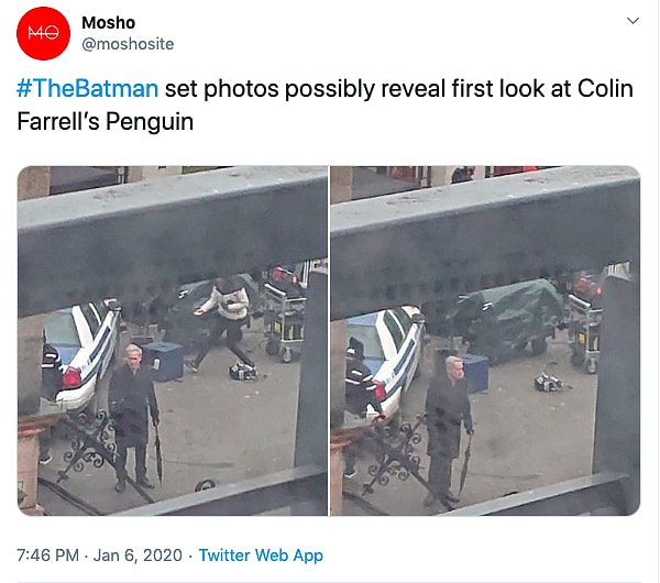 Незадолго до этого фотографии Фаррелла, предположительно, со съемочной площадки "Бэтмена", стали вирусными в социальных сетях.