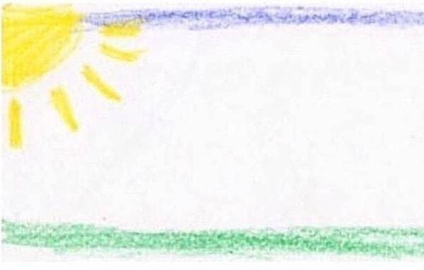 6. "Çocukken güneşi sayfanın köşesine böyle çizmeyen var mıydı?"