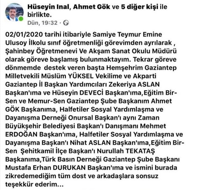 İnal'ın imla noktalama hatalarıyla dolu o mesajı: