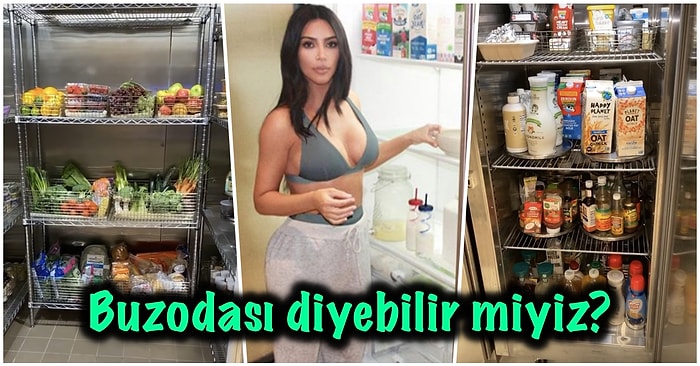 Biz Evdekini Zorla Doldururken Kim Kardashian'ın Sahip Olduğu Devasa Buzdolabı Odası Fakirliğinizi Yüzünüze Vuracak!