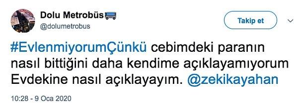 5. Cumhurbaşkanı Recep Tayyip Erdoğan'ın gençlerin evlilik dışı hayata özendiğini söylemesi üzerine Twitter'da #EvlenmiyorumÇünkü etiketi gündem oldu.