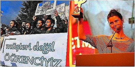 Beren Saat, Yılın Yıldızları Ödülünü İstanbul Üniversitesi Öğrencilerinin Verdiği Onur Mücadelesine Adadı!