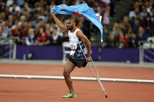 24. Paralimpik olimpiyat oyunlarından ilham verici bir fotoğraf.