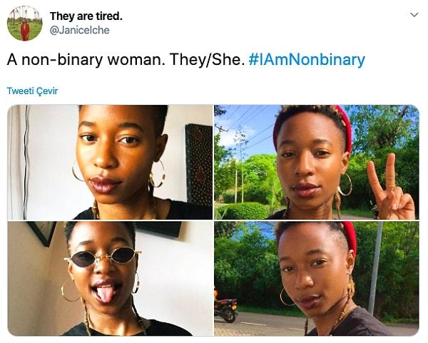 Toplumların dayattığı cinsiyet rollerine rağmen, #IAmNonbinary hashtag'i altında cinsiyet kimliklerini özgürce söyleyen insanlara bakalım...