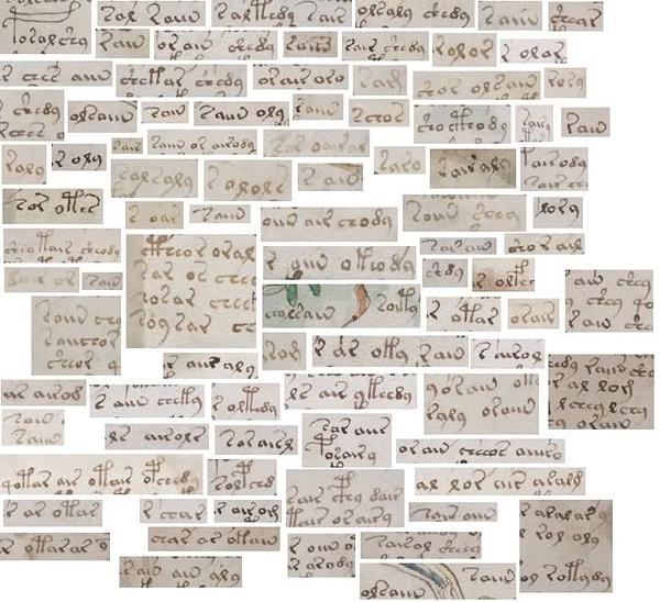 Письмо, использованное в книге, не состоит из случайных каракулей, картин или иероглифов.