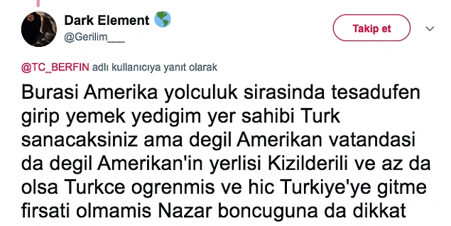 Amerika'da bulunan bu restoran...