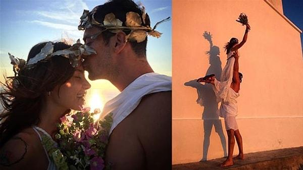 Rüya gibi bir düğün yapan çiçeği burnunda çift ışıl ışıl parlıyordu. İbrahim Çelikkol, Knidos Deveboynu Feneri'nde çekilen düğün fotoğraflarını 'Bütün medeniyetlerin şahitliğinde evet!' notu ile Instagram hesabından takipçileriyle paylaşmıştı.