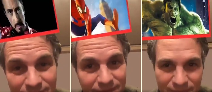 Mark Ruffalo'nun 'Hangi Avengers'sın' Filtresinde Hulk Çıktığı Eğlenceli Anlar!