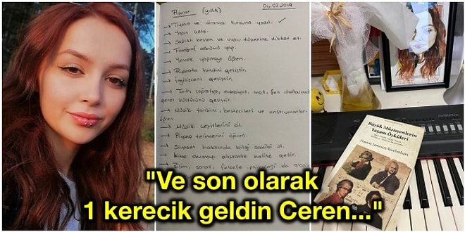 Bir Cani Tarafından Sokakta Katledilen Ceren Özdemir'in Günlüğündeki Notlar Herkesin Ciğerini Yaktı