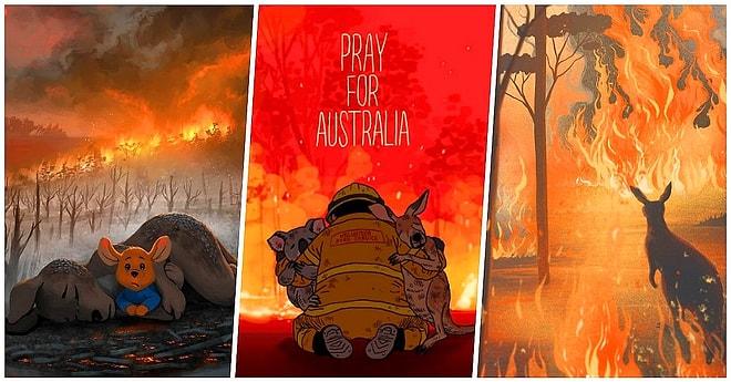 Bir Milyar Hayvanın Öldüğü Avustralya Yangınlarını Asla Unutmamamız Gerektiğini Hatırlatan 25 Üzücü İllüstrasyon