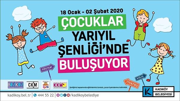 Kadıköy Belediyesi, yarıyıl tatilinde çocuklar için konserlerden oyunlara, filmlerden atölyelere birçok etkiliğin yer aldığı çocuk şenliği düzenliyor.