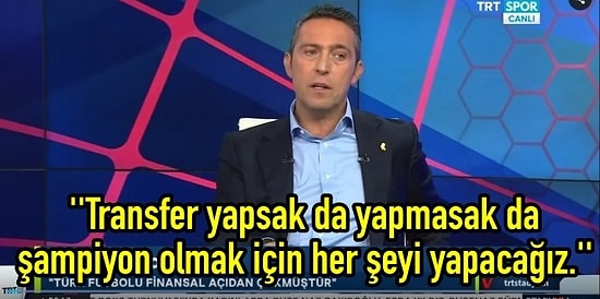 Ali Koç Canlı Yayında Gündemi Değerlendirdi: ''Muhtemel Şampiyonluğumuz Engellenmek İsteniyor''