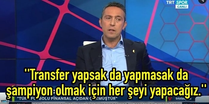 Ali Koç Canlı Yayında Gündemi Değerlendirdi: ''Muhtemel Şampiyonluğumuz Engellenmek İsteniyor''