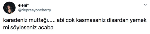 Özellikle Twitter'da bu mutfakla ilgili çok fazla olumsuz yorum yapılıyor.  Mutlaka ayda bir biri çıkıp bu yemeklerin ne kadar kötü olduğundan bahsediyor. Tatmadığı, yemediği halde...