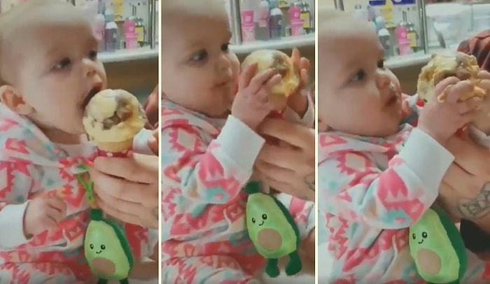 İlk Kez Dondurma Yiyen Ufaklığın Kendinden Geçtiği Efsane Anlar!