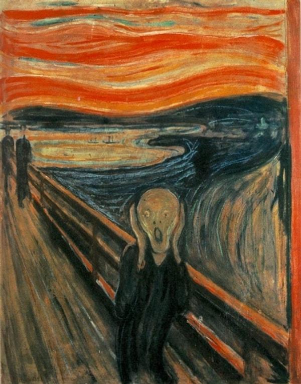 10. Ve son olarak Edward Munch'ın 'Çığlık' adlı eseri sizi ne derece rahatsız ediyor?  ( En az 1 en fazla 5 olarak cevapla)