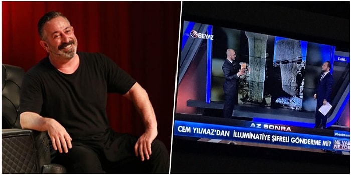 Beyaz TV, Cem Yılmaz'ın İlluminati'ye Şifreli Gönderme Yaptığını Söyleyince Ünlü Komedyenden Güldüren Cevap Gecikmedi