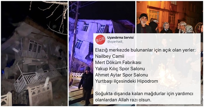 Gün Kenetlenme Günü! Elazığ'daki Depremin Ardından Kapılarını Açanlar ve Yardım Çağrılarına Sessiz Kalmayanlar