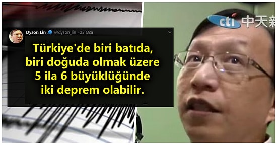 Günlerdir Yaşadığımız Depremleri Tahmin Ettiği İddia Edilen Tayvanlı Dyson Lin'in Dikkatleri Üzerine Çeken Tweetleri
