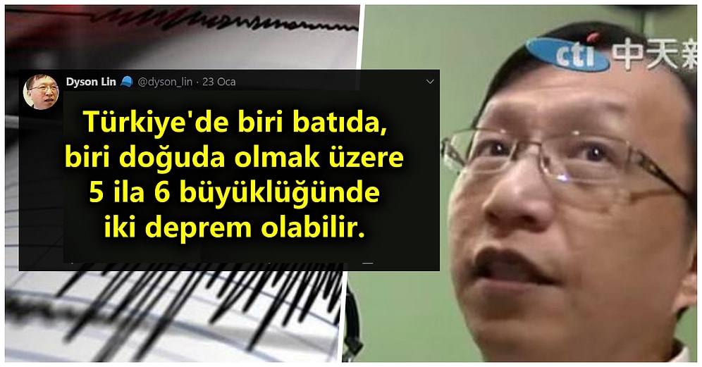 Günlerdir Yaşadığımız Depremleri Tahmin Ettiği İddia Edilen Tayvanlı Dyson Lin'in Dikkatleri Üzerine Çeken Tweetleri