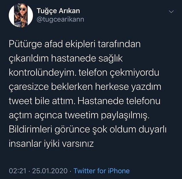 2. İlk tweet'ini sildikten sonra bir de üstüne bunu paylaştı.