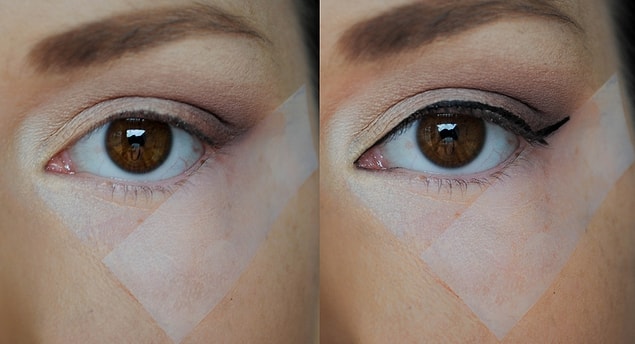 Eyeliner'ı kusursuz çekmekte çoğumuz pek iyi değiliz... Bir de üstüne acelen varsa, bu taktik seni kurtaracak.