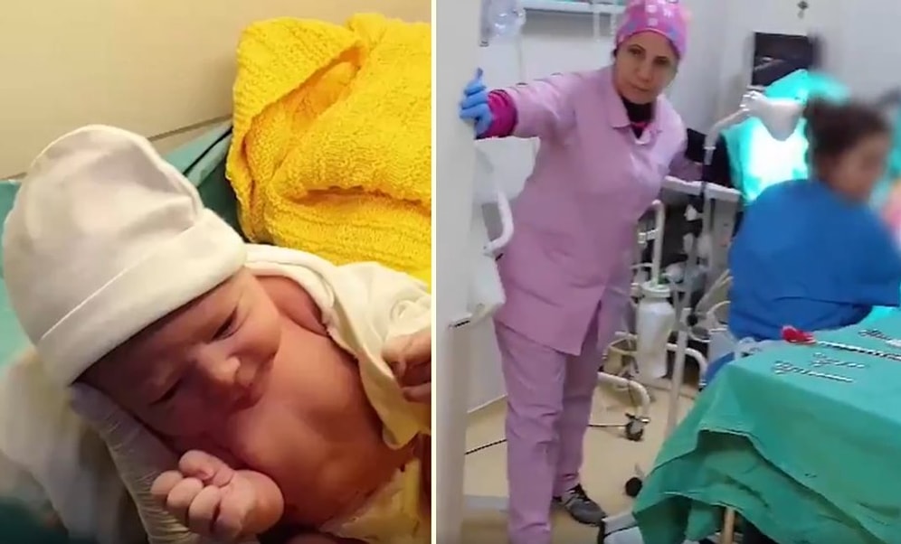 Elazığ'da Yaşanan Depreme Hastanenin Doğumhanesinde Yakalanan Sağlık Çalışanlarının Soğukkanlı Anları!