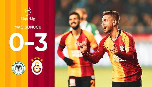 Kalan bölümde başka gol olmadı ve Galatasaray karşılaşmadan 3-0 galip ayrıldı.
