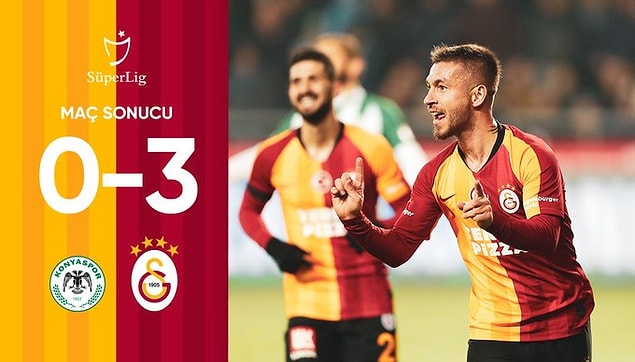 Kalan bölümde başka gol olmadı ve Galatasaray karşılaşmadan 3-0 galip ayrıldı.