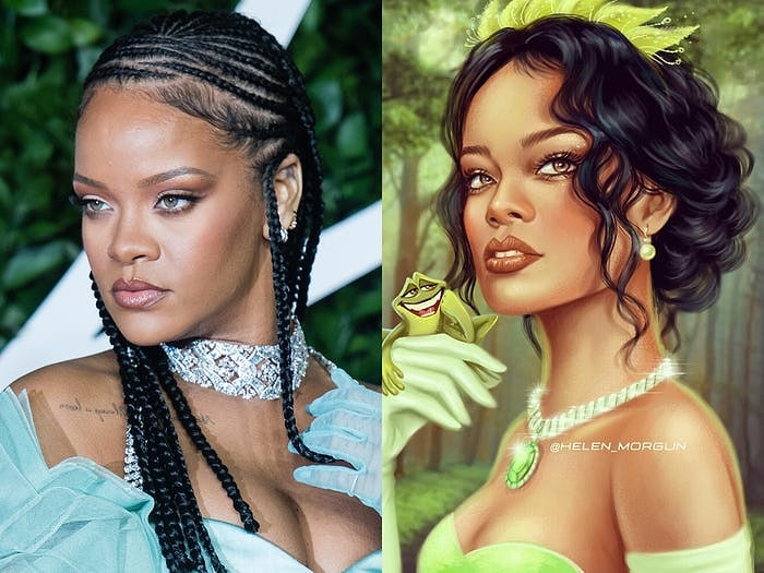 Знаменитости в стиле диснеевских персонажей: сходство невероятное!