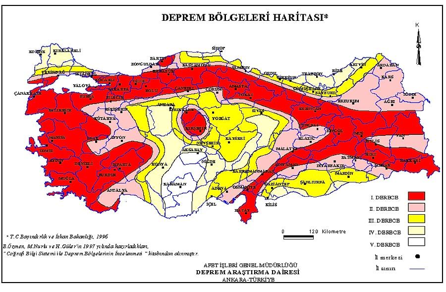 Deprem Riski En Az Ve En Yuksek Illere Gore Turkiye Nin Fay Hatti Ve Deprem Haritasini Inceliyoruz Onedio Com