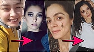 Profesyonel Makyajla Birlikte Yepyeni Birine Dönüşerek Plastik Cerrahiye Alternatif Bir Çözüm Üreten Ünlü İsimler