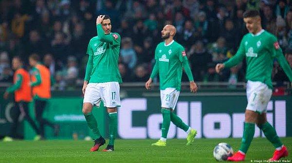 Werder Bremen'in evinde Hoffenheim'a 0-3 yenildiği maçta Ömer Toprak 90, Nuri Şahin 66 dakika mücadele etti.