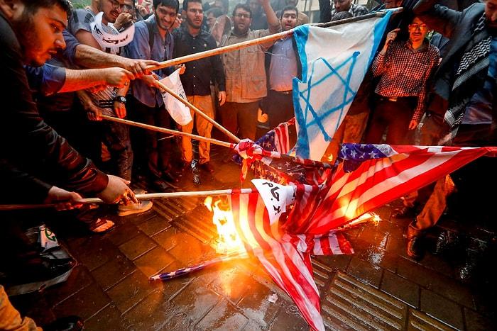 ABD ve İsrail Öfkesi Kazanca Dönüştü: İran'da 'Yakmalık Bayrak' Üretimi Arttı